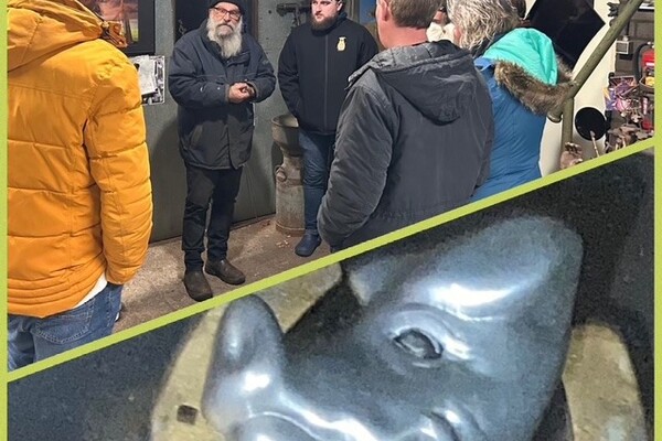 Bezoek aan Juul - kunstwerk onthulling 03.01 a.s.